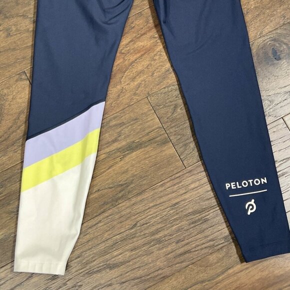 PELOTON Cadent Colorblock Leggings 24" Inseam Gray Sz S EUC - Picture 3 of 6